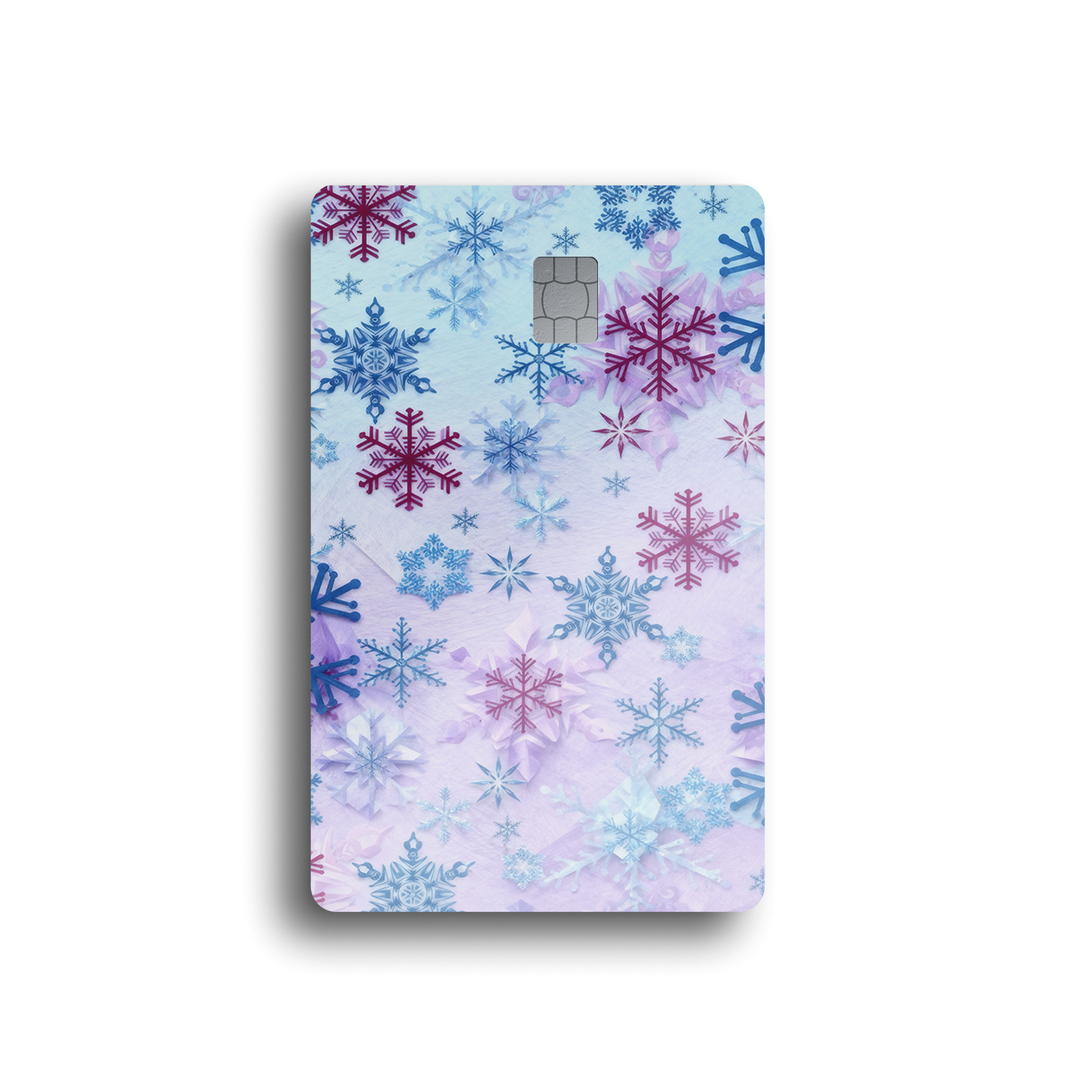 Pastel Snowflakes Card Skin